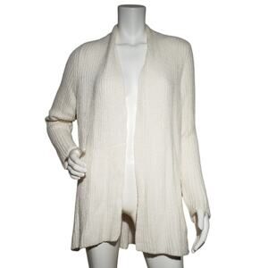 Zenergy by Chico’s Ivory Open Front Cardigan • Size 3/XL